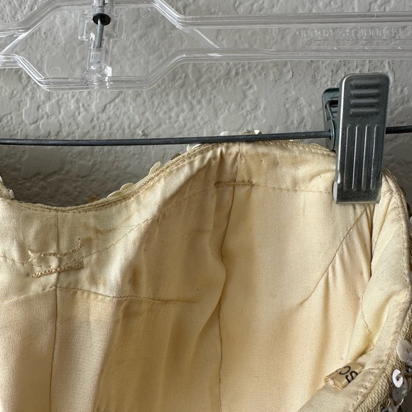 Scala Elegant Gold Sequin Evening Gown Dress, Black Tie, Prom, Wedding Size 4 - Picture 9 of 13